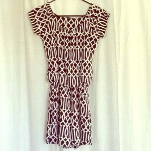 Romper shorts, blue and white